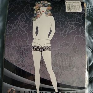 Bandalettes Thigh High Stockings Women's Size B Beige Dolce Anti Chafing ITALY